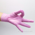 Guanti non medici rosa a strato singolo guanti di nitrile rosa